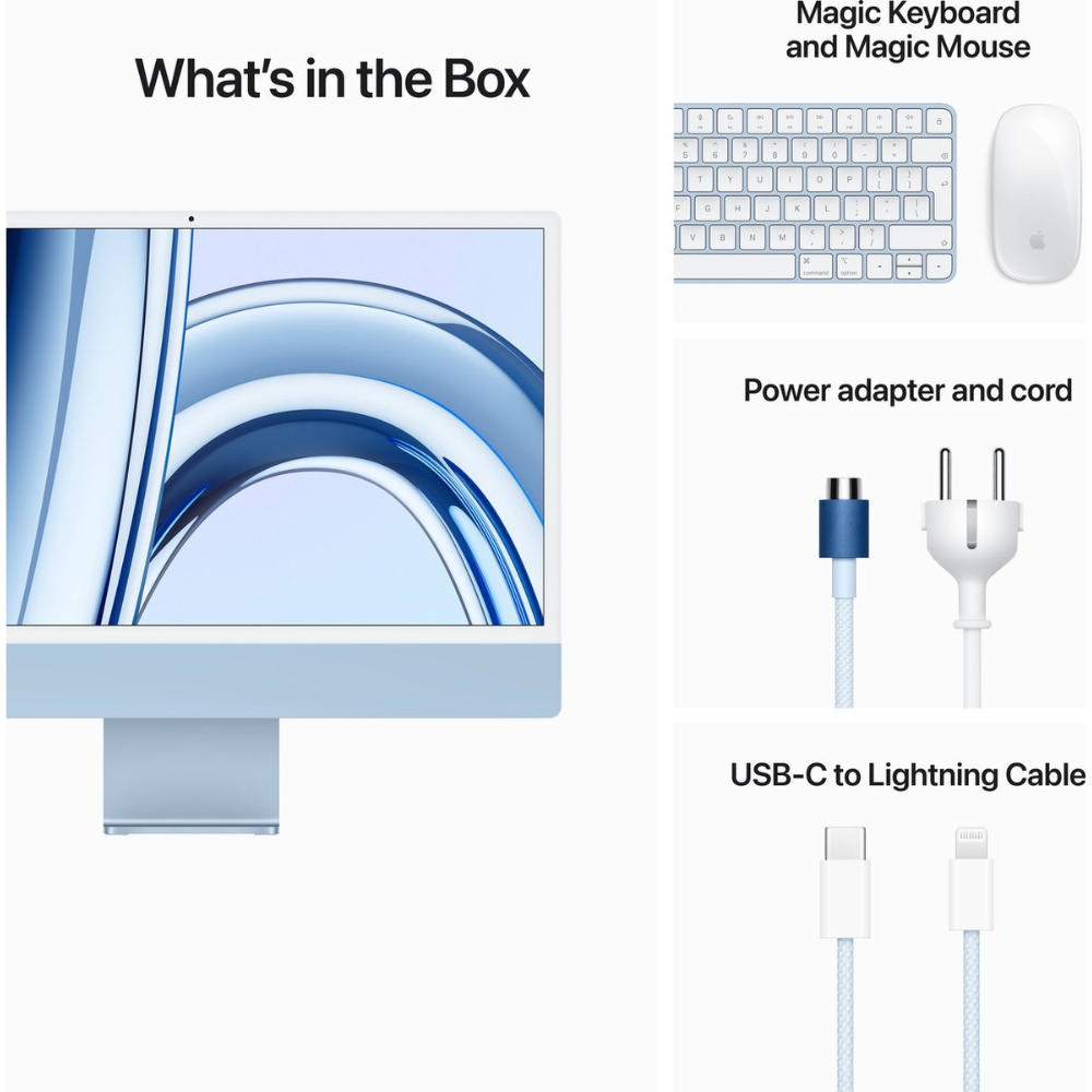 Apple iMac 2023 24″ | M3 | 8 Core | 10 core GPU | 8GB ram