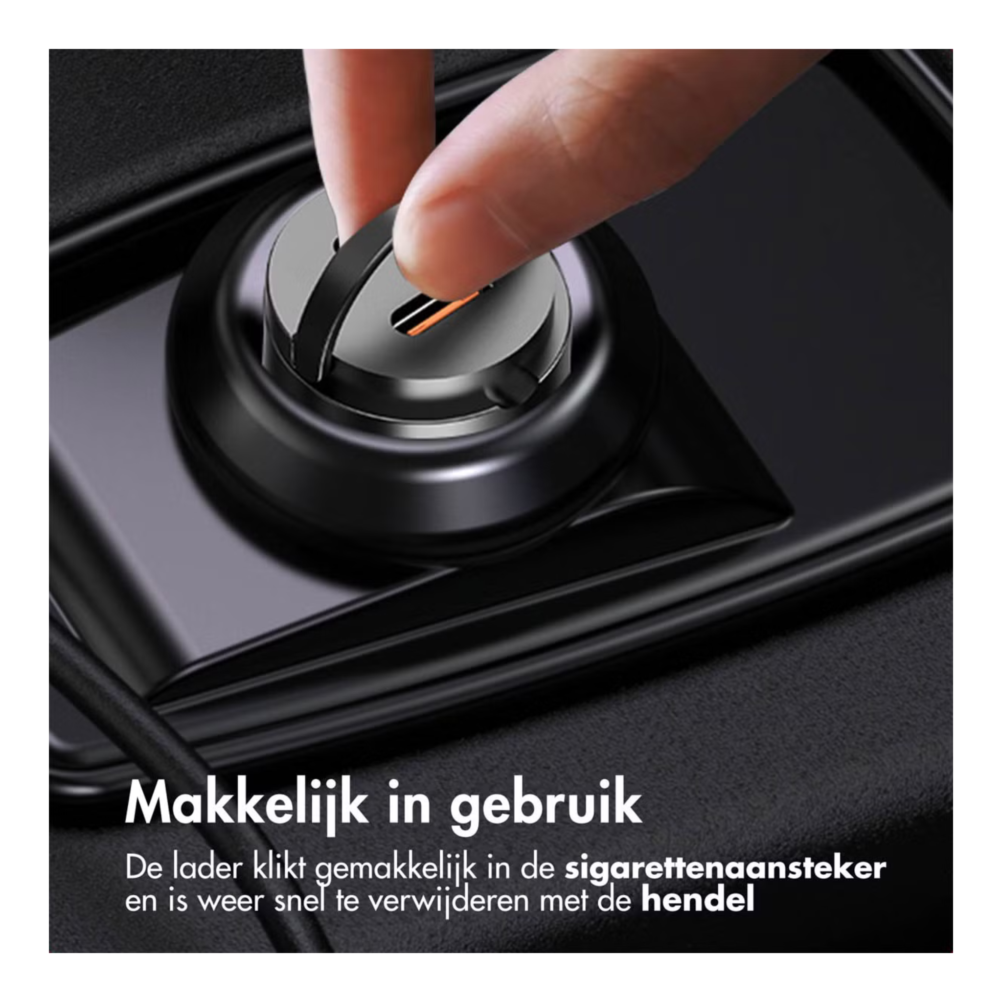 Autolader Snellader met 2 poorten - 2x USB-C 65 watt