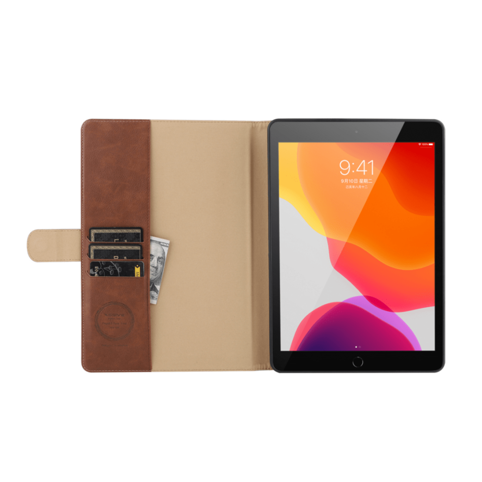 Xssive Premium Bookcase voor iPad 2019, 2020, 2021, Air 3, Pro 10.5