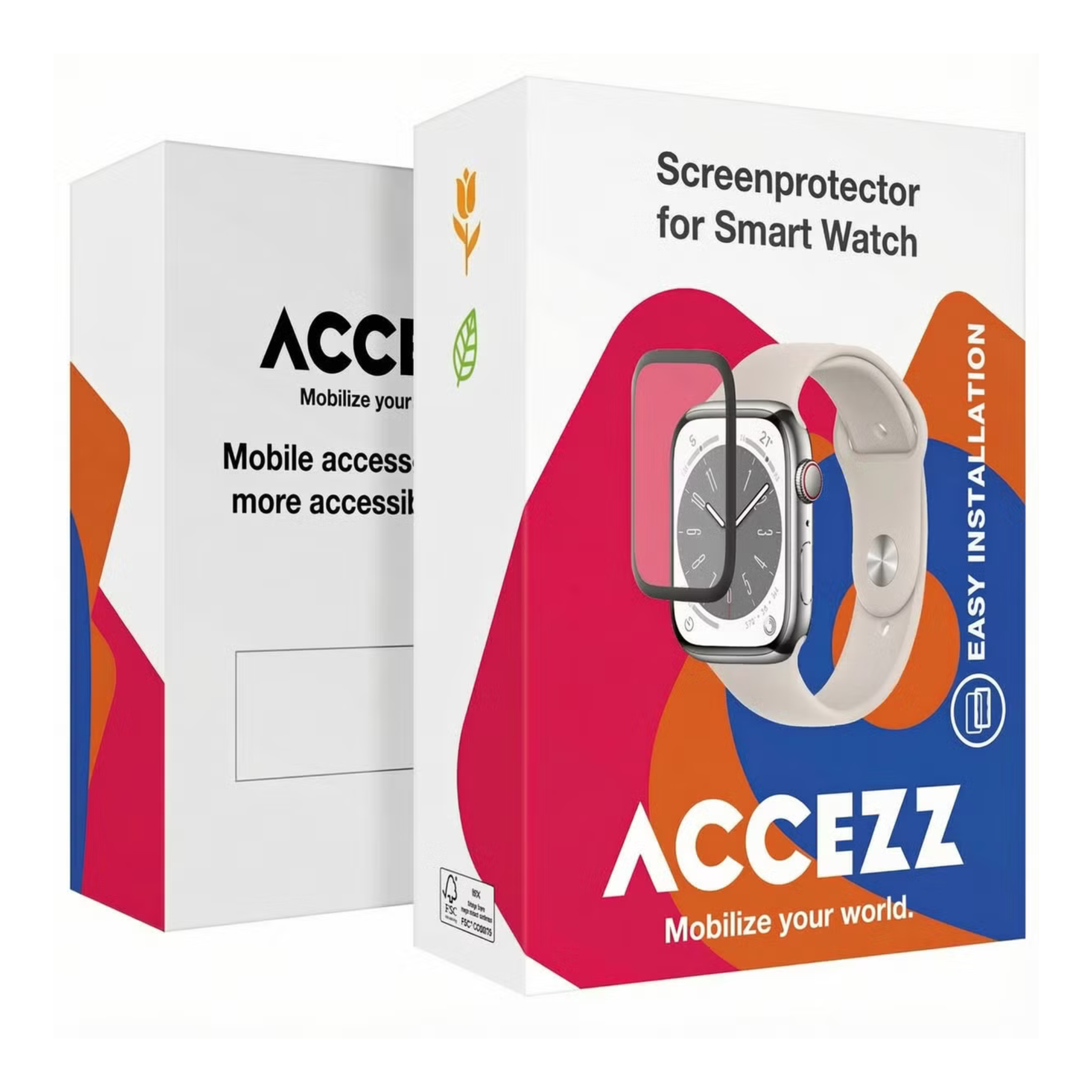Accezz Screenprotector met applicator Apple Watch Series 10 / 11 - 42 mm