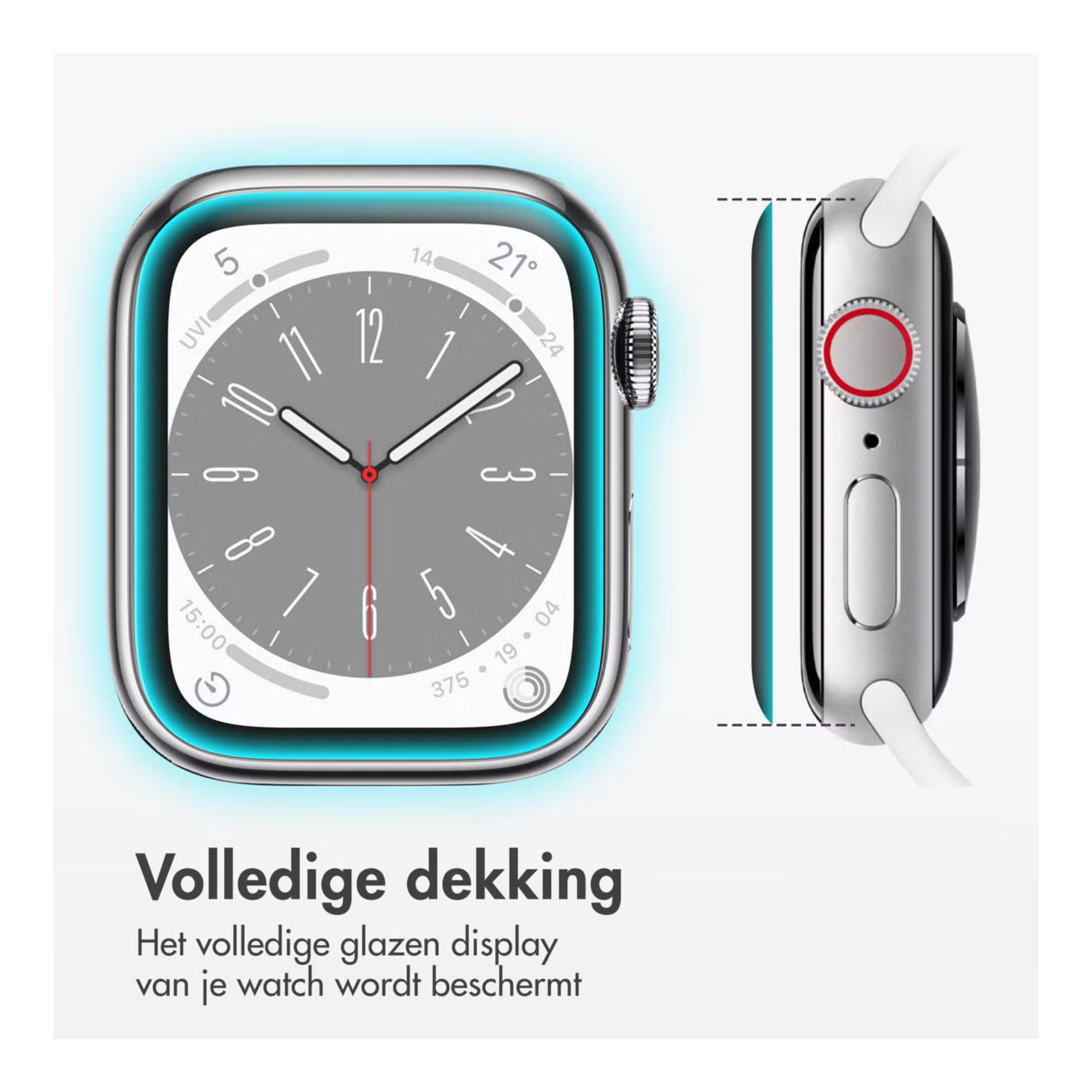 Accezz Screenprotector met applicator Apple Watch Series 10 / 11 - 42 mm