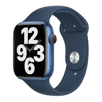 Apple Sport Band voor de Apple Watch Series 1 t/m 11 / SE / Ultra (44/45/46/49 mm) - Abyss Blue