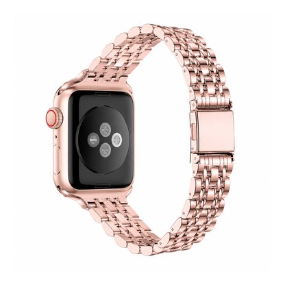 Apple Watch Schakelband van Roestvrij Staal – Verstelbare Luxe Horlogeband